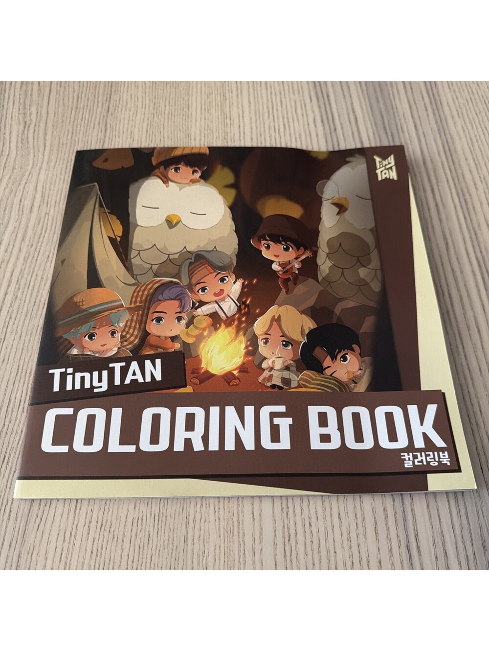BTS TinyTAN Coloring Book Official K-Pop Merch Bangtan Boys Book with Stickers